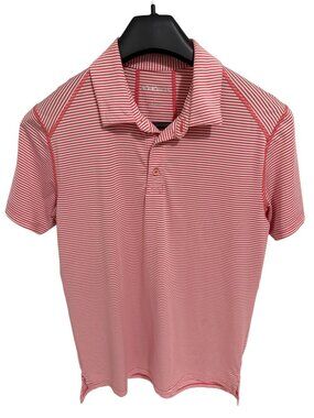 Bonobos Slim Fit Golf Polo Shirt Size Large Striped Short Sleeve